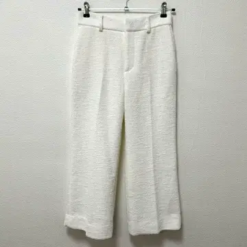 UNITED ARROWS 컬러 트위드 플레어 크롭 팬츠