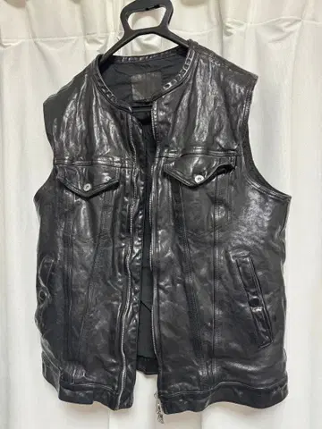 백래쉬 Backlash 25ss 가죽 베스트 사이즈 XL (4)