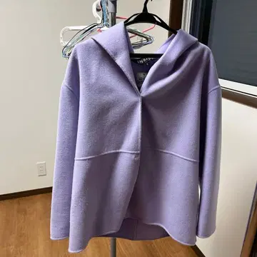 INDIVI [울/컬러 코트] 후디드 리버 코트