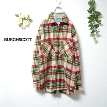 BURGHSCOTT 체크 무늬 셔츠 셔츠 자켓 L