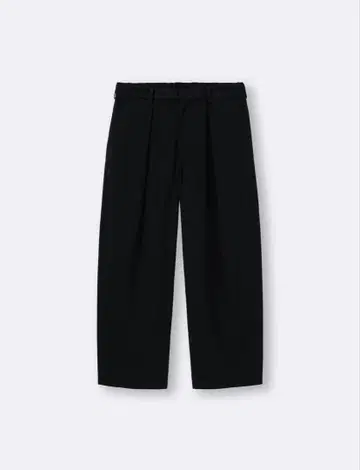 [ 미사용 새상품 ] GU 배럴 레그 슬랙스 표준 길이 블랙 S 지유