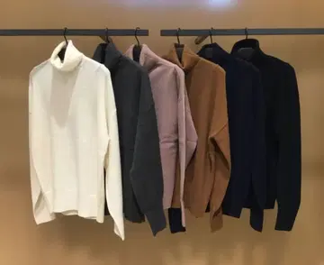 띠어리 터틀 니트 울 브라운 계열 S