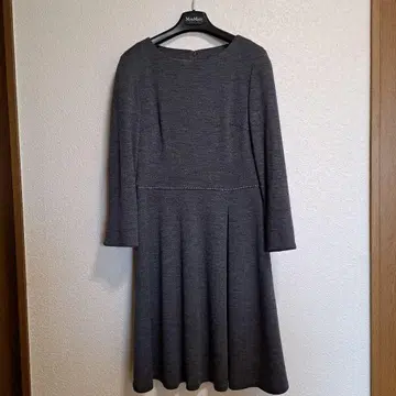 그레이 긴팔 A라인 원피스 40 미사용 새상품