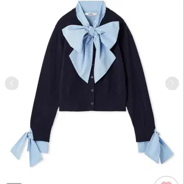 snidel 보타이 도킹 니트 풀오버