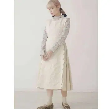 새상품급 merry jenny 스캘럽 콤비 원피스 메리제니 F