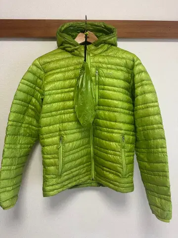 Patagonia 남성용 S 라이트 그린 다운 자켓