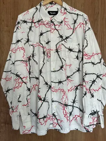 masses 와이어 무늬 긴팔 셔츠 M 사이즈