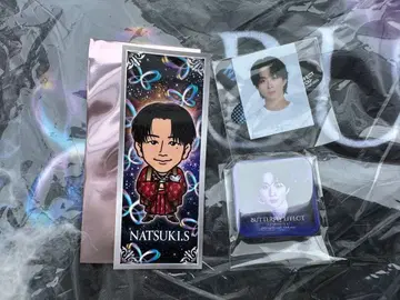 FANTASTICS 사와모토 나츠키 가챠 엔니치 센샤후다 스티커 캔뱃지