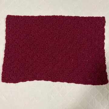 손뜨개질 담요 약 75cm x 약 50cm