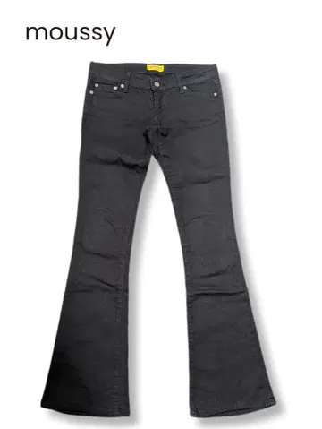 moussy 마우지 블랙 부츠컷 데님
