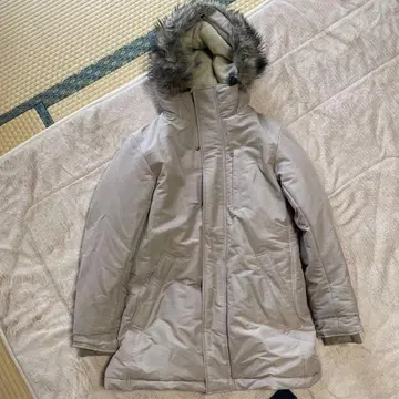 UNIQLO (유니클로) 베이지 M 플리스 안쪽 (후드) 다운 자켓