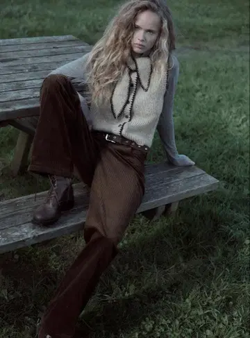 ZARA 리본 포함 니트 베스트 미사용 새상품