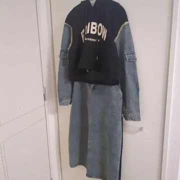 데님 절개 셋업