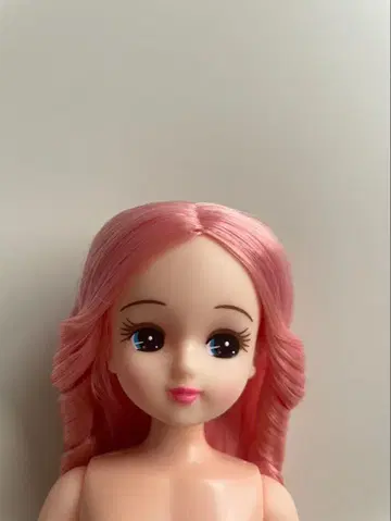 리카짱 캐슬 인형 교실 핑크 머리 세로 롤