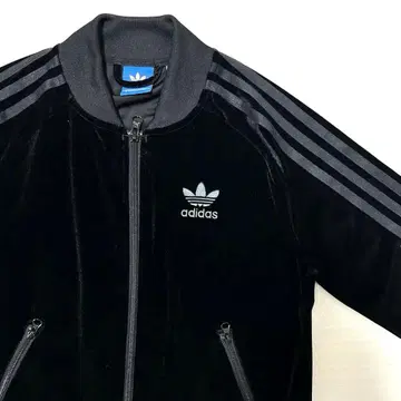 레어 아디다스 adidas 트랙 자켓 벨로아 저지 블랙