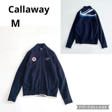 캘러웨이 골프 드라이버 니트 M 집업 네이비