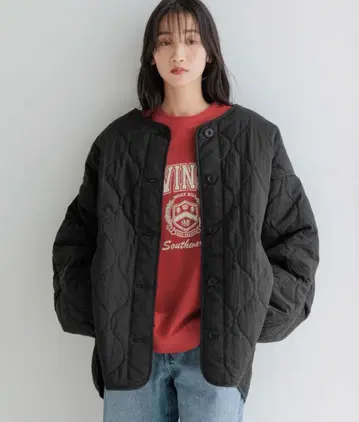 LOWRYS FARM 퀼팅 블루종 116441