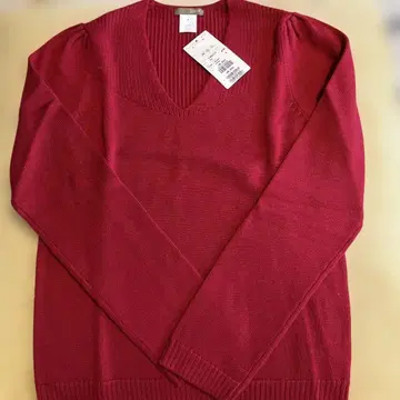 J.Crew 빨간색 V넥 스웨터 M