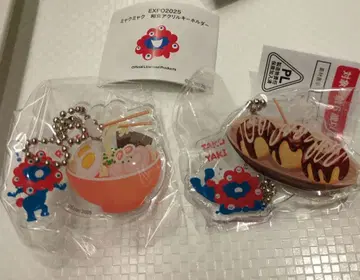 만박 미야쿠미야쿠 라멘과 타코야키 와쇼쿠 아크릴 키링 가챠