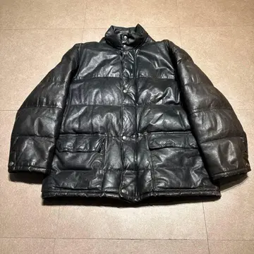 그리니치 평균시 가죽 다운 자켓 소가죽 g.m.t