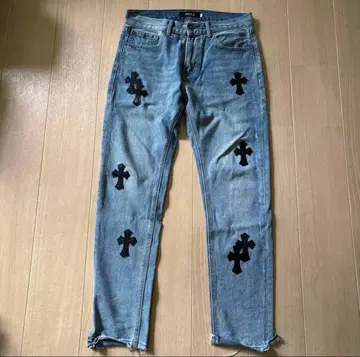 크로스 패치 데님