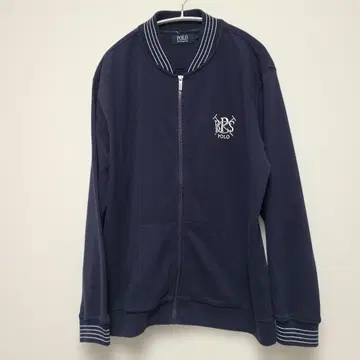 POLO 네이비 쭈리 집업 자켓 남성용 L 사이즈
