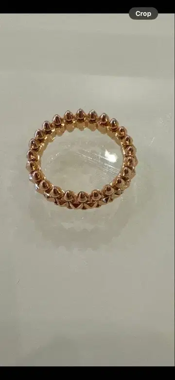 남성용 스터드 디자인 로즈 골드링 23호