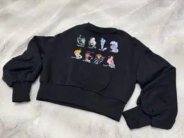 아림 디즈니 빌런즈 맨투맨 풀오버 트레이닝복 블랙