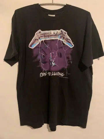 Metallica Ride The Lightning 카피라이트 90s