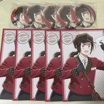 헤타리아 중국 캔뱃지 우편 배달부