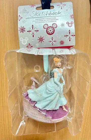 디즈니 스토어 크리스마스 오너먼트 신데렐라 미사용 새상품