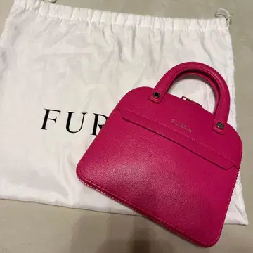 새상품급 더스트백 포함 FURLA 핑크 핸드백 에코백