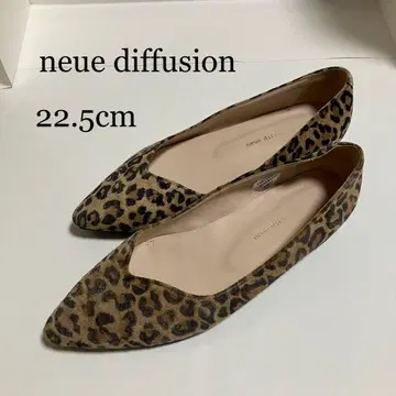 [노이에 퓨전] 레오파드 무늬 플랫 펌프스 22.5cm