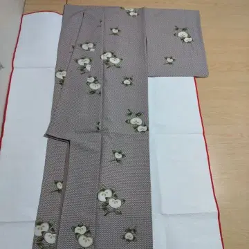 코몬 기모노 꽃무늬 워셔블 기모노