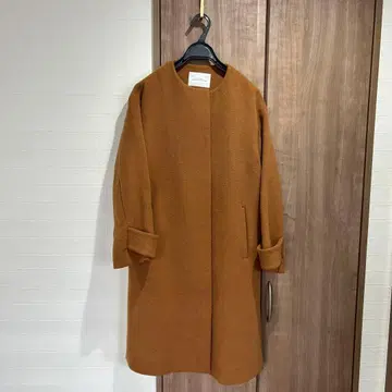 GREEN LABEL RELAXING 롱 코트 브라운