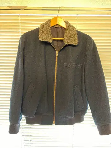 PAPAS 퍼 포함 자켓 네이비