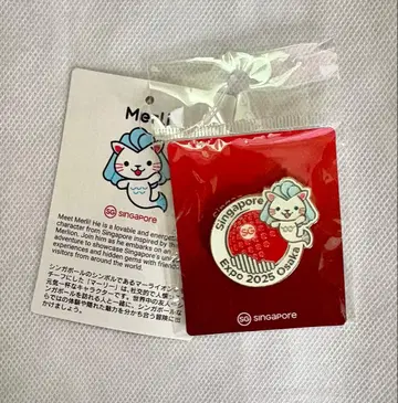 간사이 만박 싱가포르 파빌리온 핀 배지