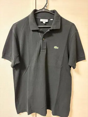 [ 구제 의류 ] LACOSTE 블랙 피케 셔츠 US M