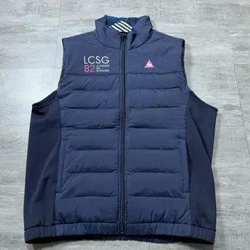 새상품급 르꼬끄 스포르티브 골프웨어 아우터 베스트 충전솜 베스트 LL