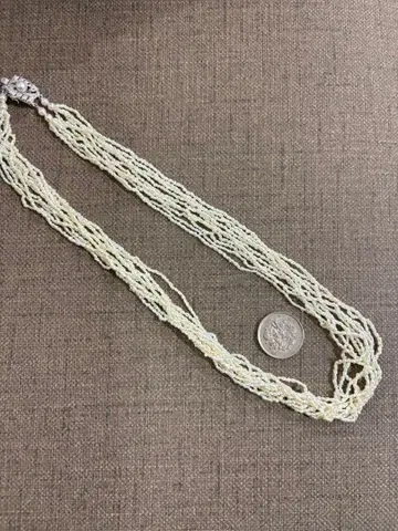 개머리판 펄 9연 목걸이