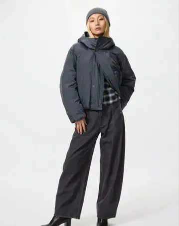 UNIQLO 배기 커브 청바지 08 다크 그레이