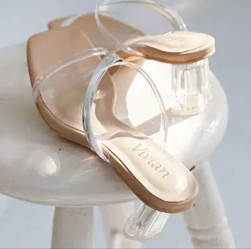 [ 미사용 ] 스트랩 뮬 샌들