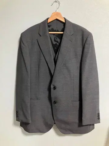 시착만 한 상품 비즈니스 정장 3피스 수트 그레이 AOKI