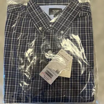 BEAMS HEART PENNEY'S/FOX 체크 무늬 긴팔 셔츠 M