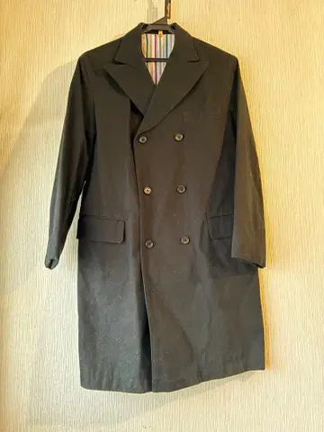 UNITED ARROWS 블랙 체스터 코트 S