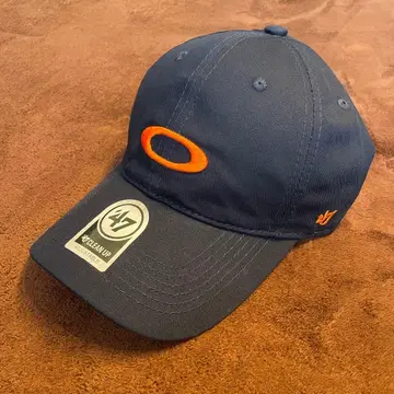 오클리 캡 [네이비/오렌지] 남녀 공용 프리 사이즈 모자