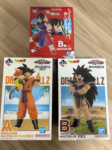 제일복권 드래곤볼 Z 손오공 & 손오공 라데츠 치치 3체 세트