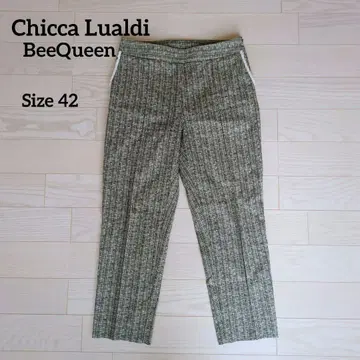 Chicca Lualdi 키칼루알디 비퀸 올 패턴 스트레이트 팬츠