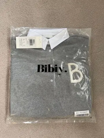 Bibiy. B. CLUB PREPPY TOP 그레이 피케 셔츠