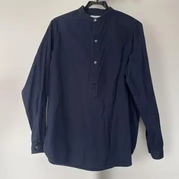 [고품질] LIDNM/리드롬 밴드 카라 옥스퍼드 셔츠 다크 네이비 M